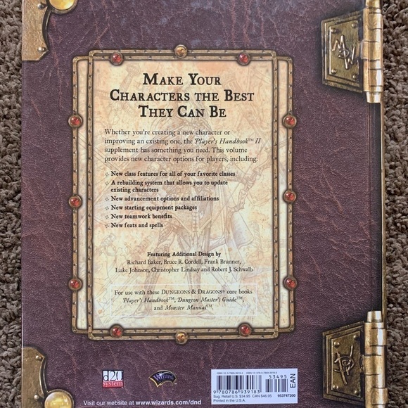 Dungeons and Dragon Players Handbook II Hardcover - Picture 2 of 3